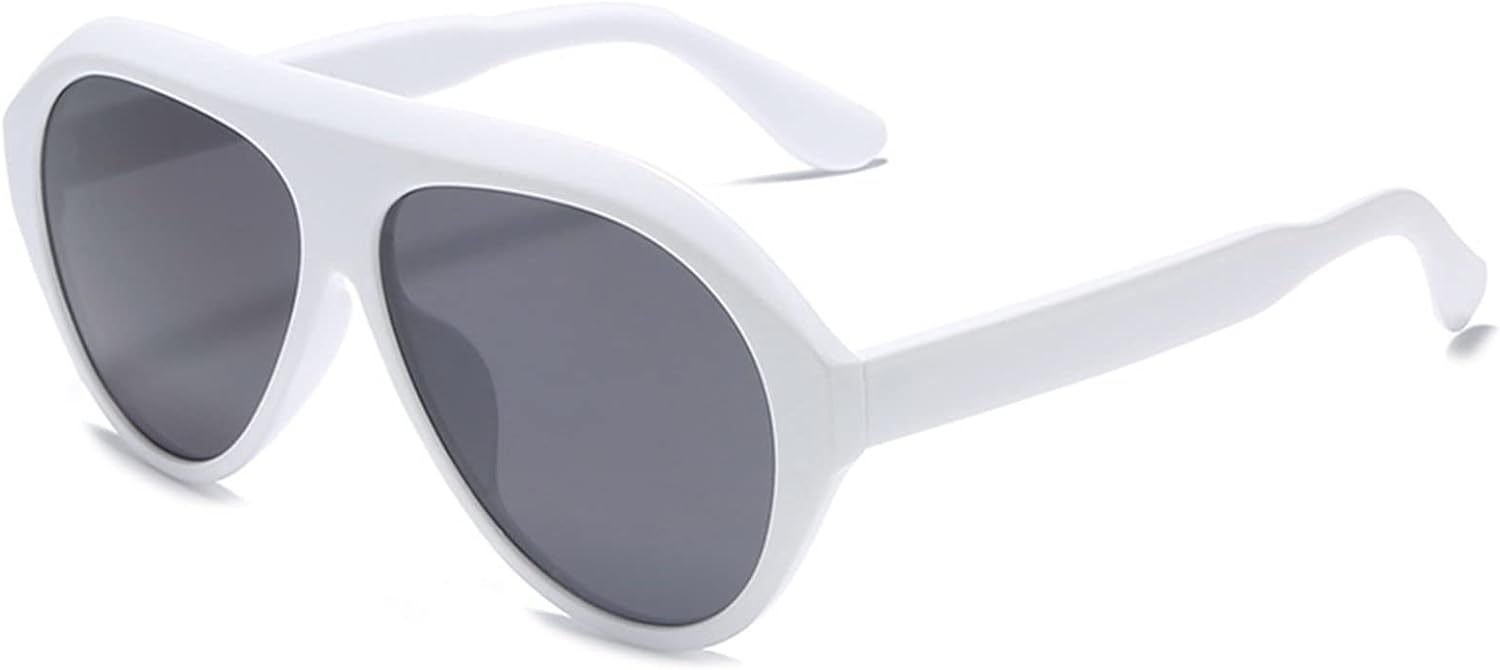 

Мужские солнцезащитные очки с крупной оправой для поездок на работу и шопинга, спортивные очки для вождения и активного отдыха, женские солнцезащитные очки Generic, White