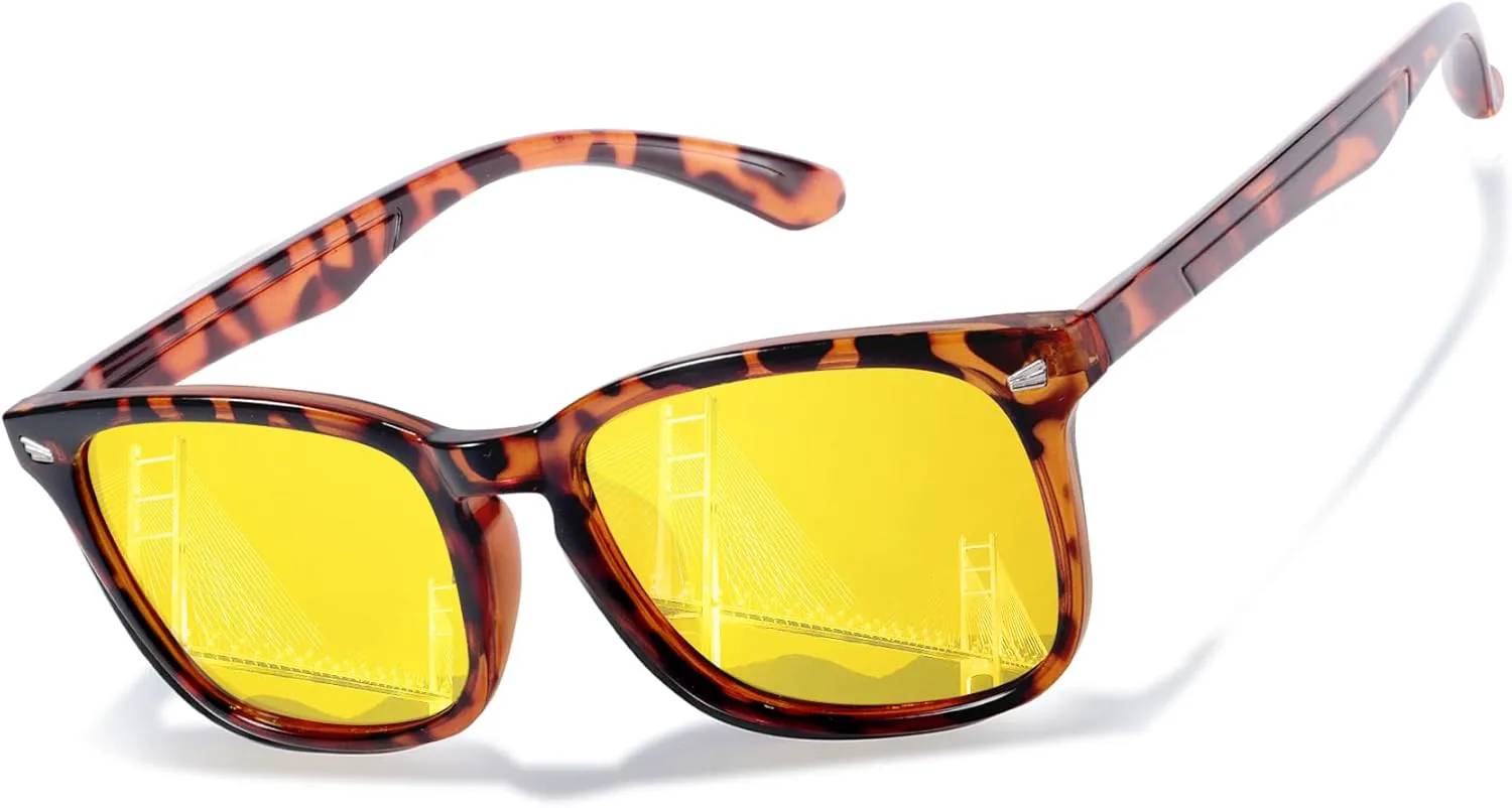 

Очки ночного видения Chicid для вождения, женские, поляризованные, с антибликовыми желтыми линзами и защитой от УФ-излучения UV400, D03 Tortoise Frame/Yellow Lens