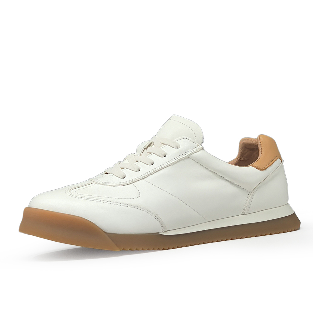 

Devanro Скользоустойчивые износостойкие дышащие мужские кеды низкие белые, цвет White