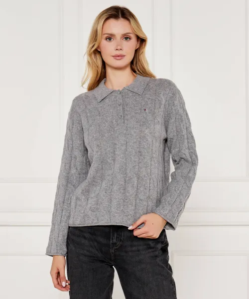 

Шерстяной свитер Loose fit Tommy Hilfiger, серый