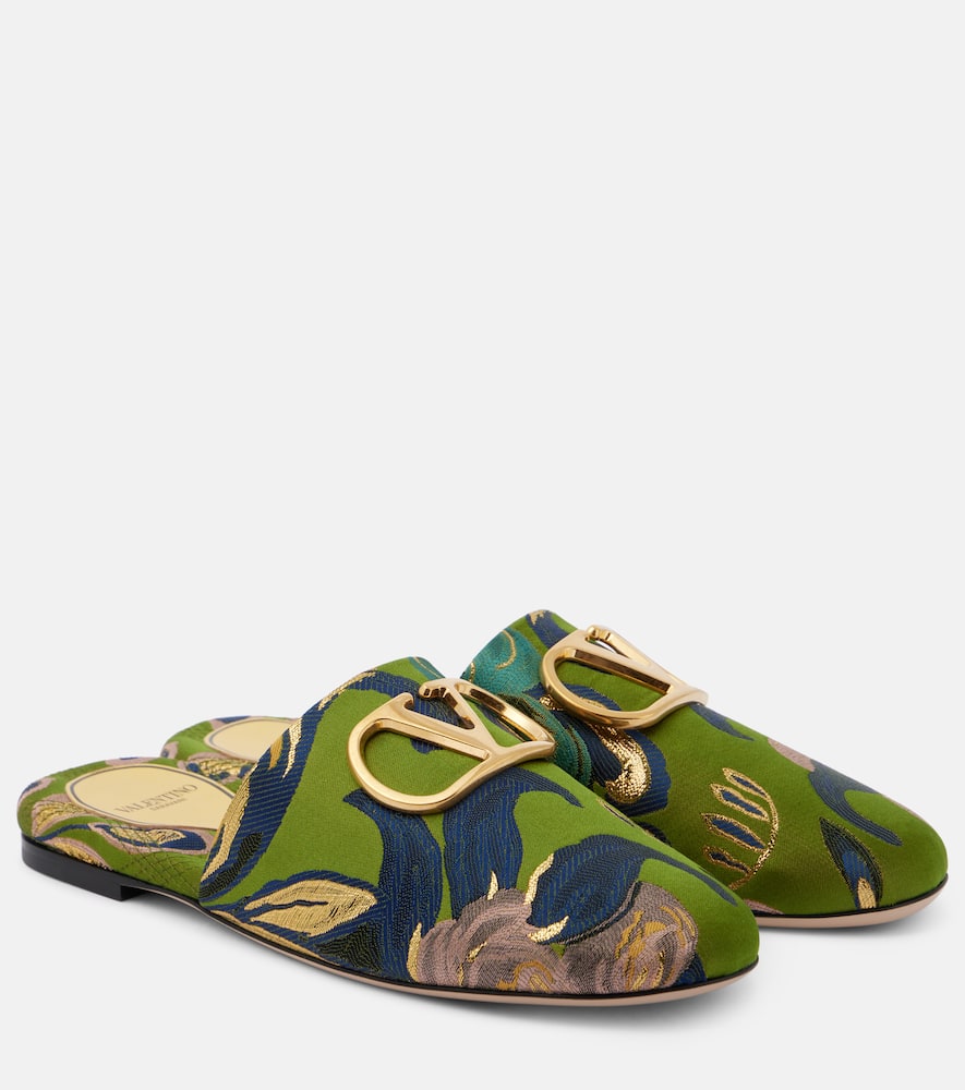 VLogo жаккардовые мюли Valentino Garavani, Jacquard Multi 2