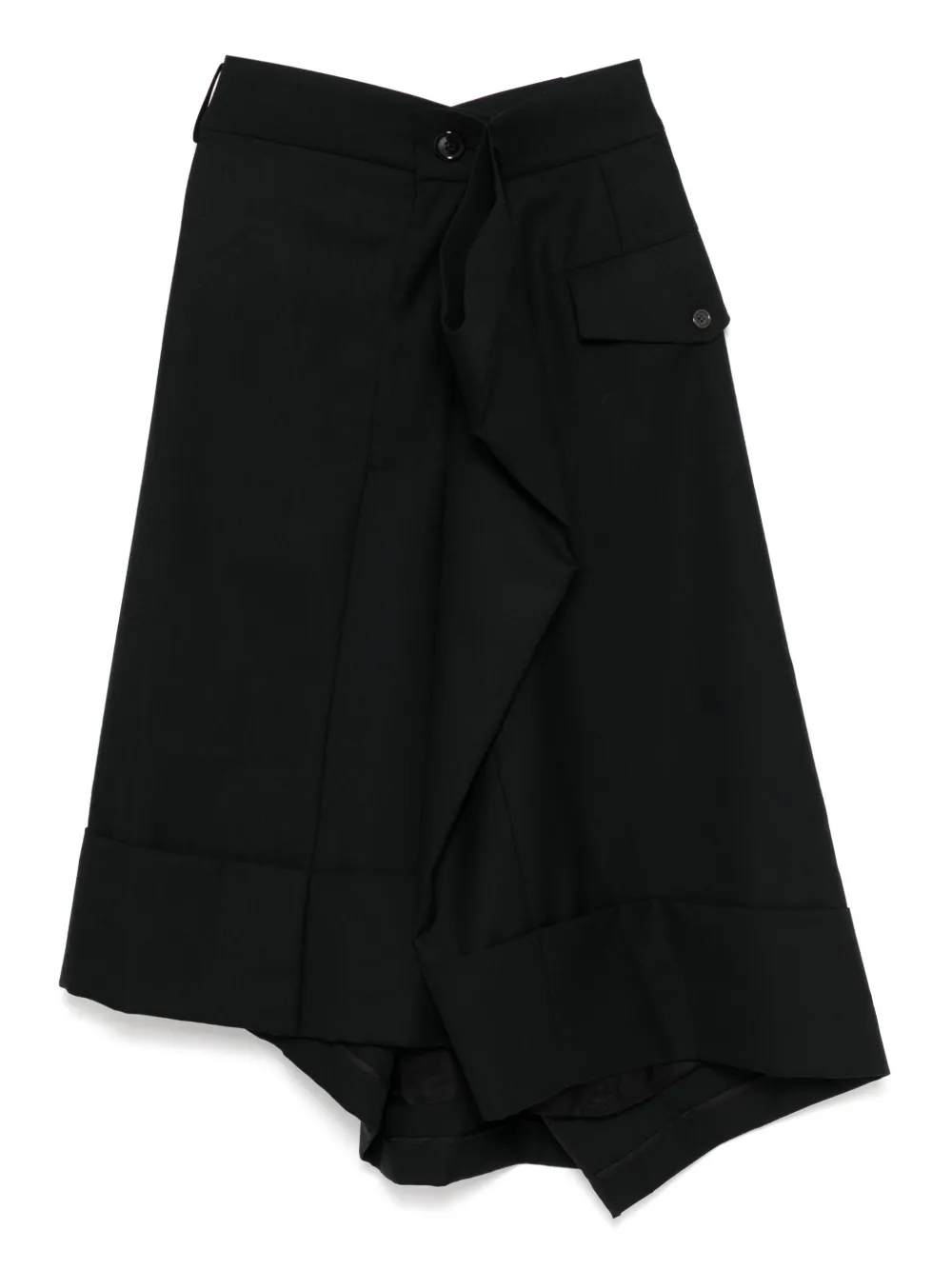 

Юбка с удлиненным поясом Noir Kei Ninomiya, черный