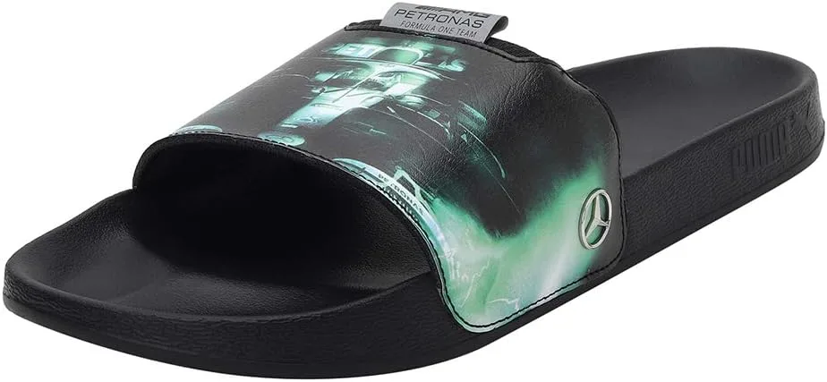 Сандалии Puma Unisex Mapf1 Graphic Leadcat FTR, черный/зеленый