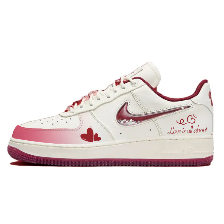 

Кроссовки для скейтбординга Air Force 1 женские, низкие, белый Nike