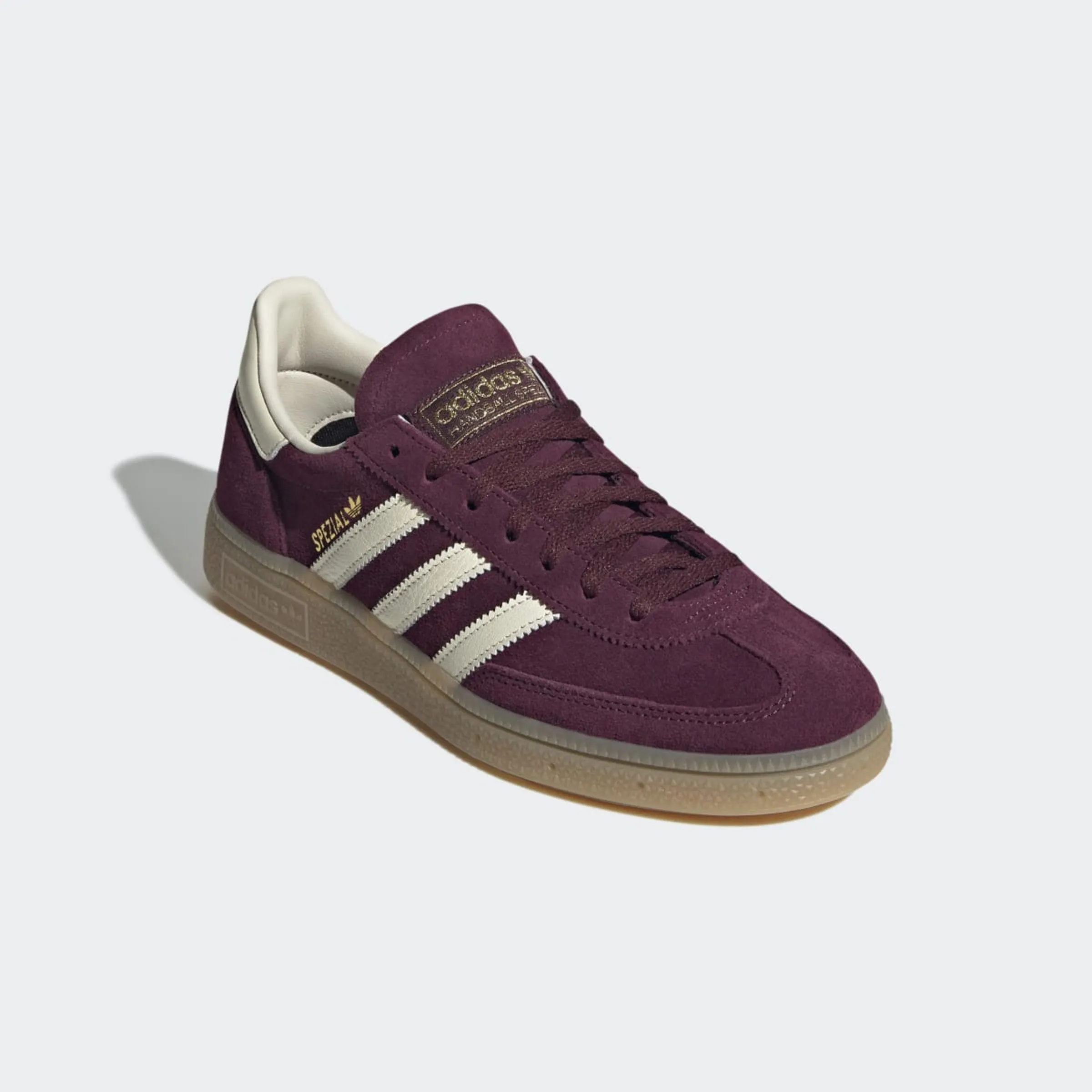 Женские повседневные кроссовки Handball Spezial Adidas, бордовый — фото 2