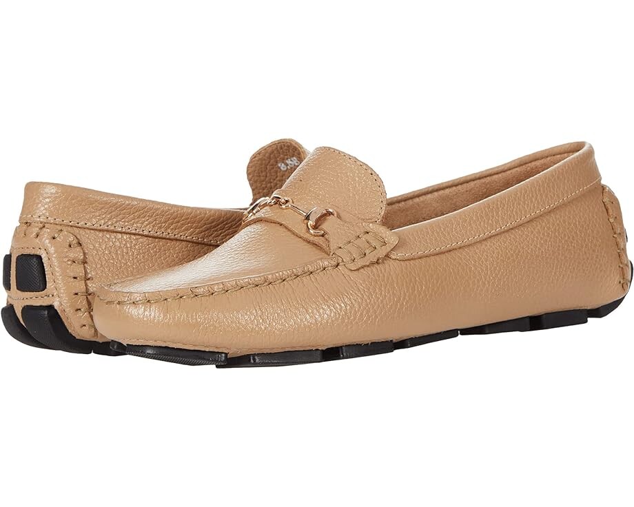 

Лоферы Massimo Matteo Pebbled Leather Bit Driver, цвет Porcellana