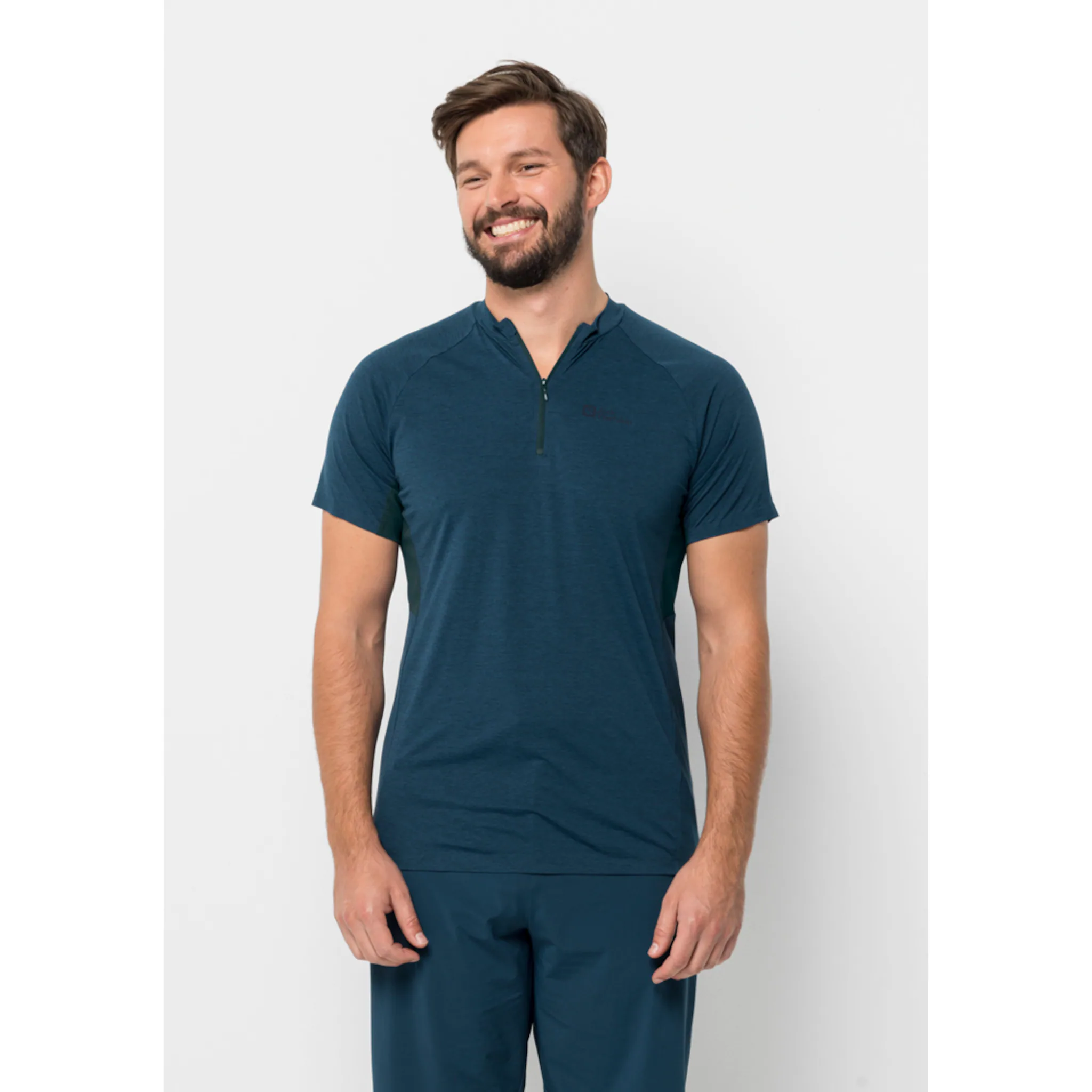 

Функциональная рубашка Jack Wolfskin "PRELIGHT PRO ZIP T M", цвет Dark-Sea