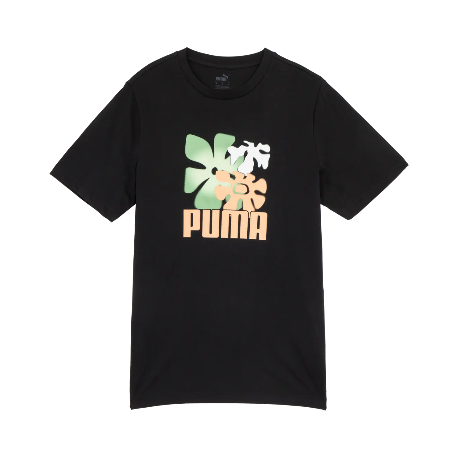 

PUMA Базовая футболка с принтом мужская black, Черный, PUMA Базовая футболка с принтом мужская black