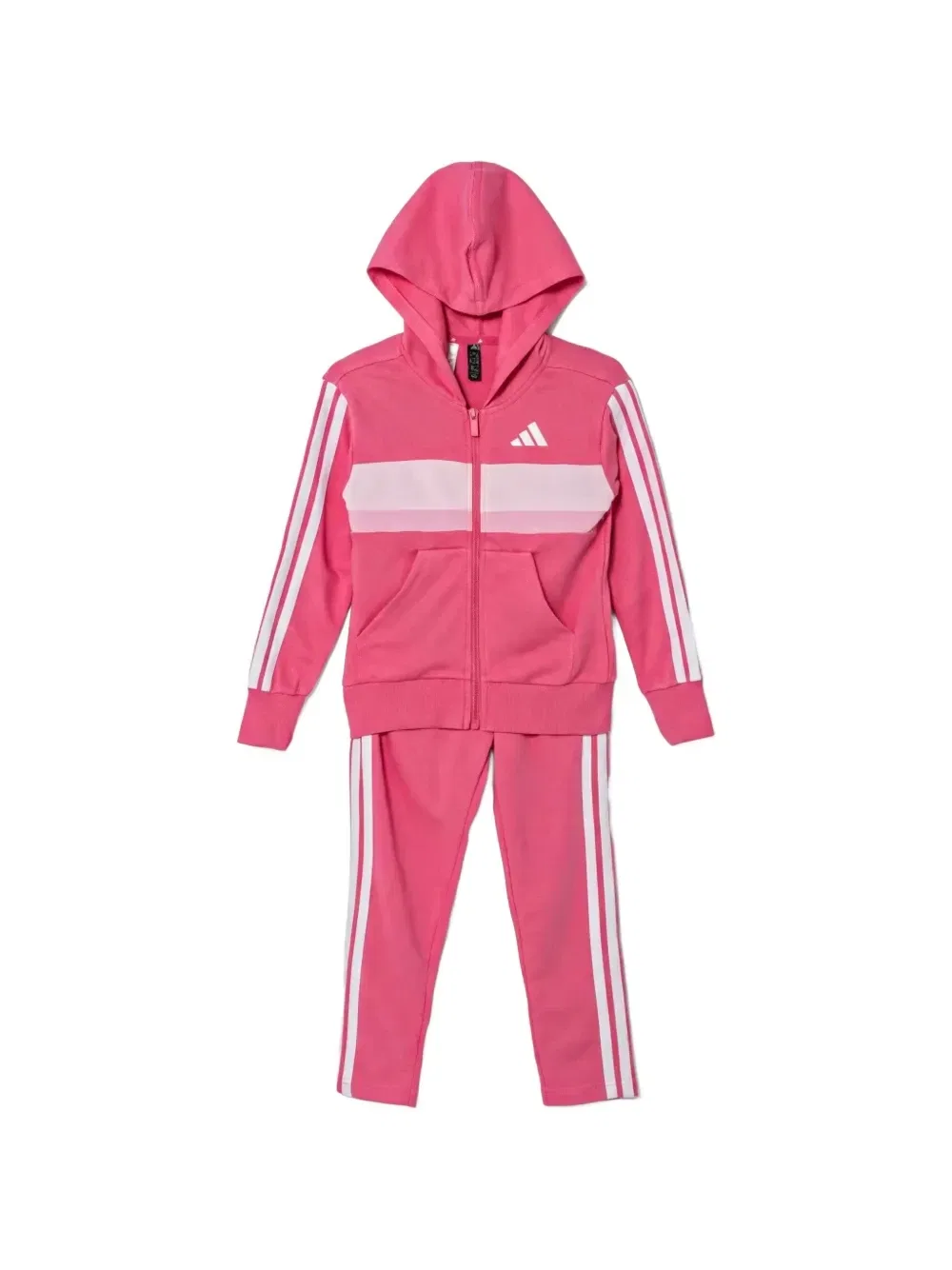 Спортивный костюм с полосками Adidas Kids, розовый
