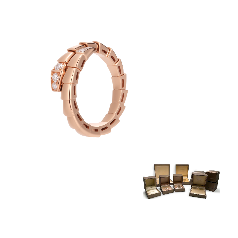 

BVLGARI Кольцо с бриллиантом Rose Gold для женщин