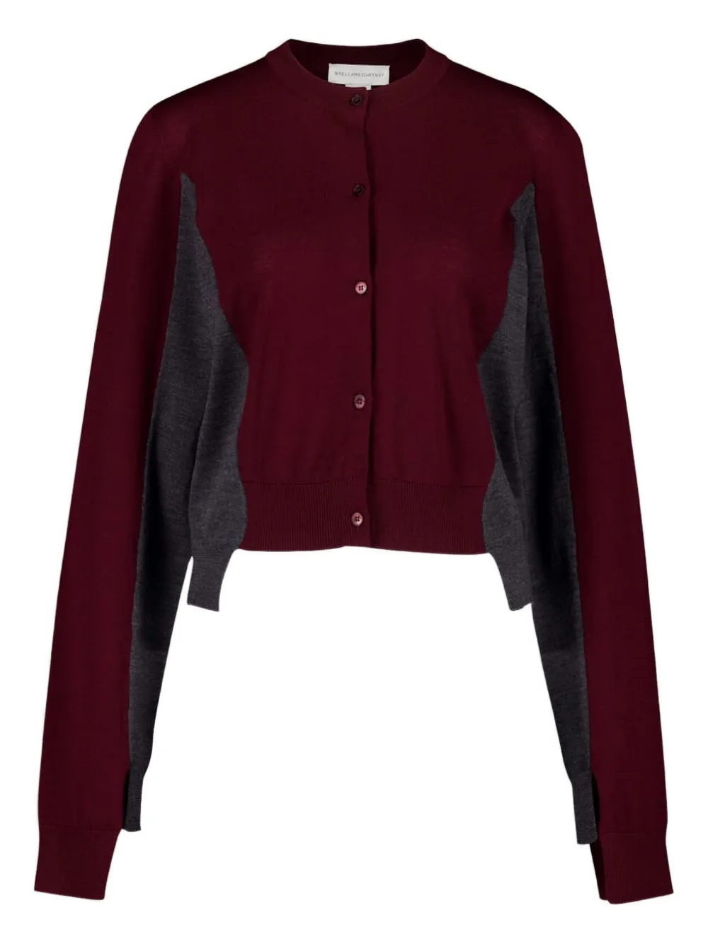 

Шерстяной кардиган в стиле колор-блок STELLA MCCARTNEY, красный