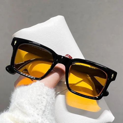 

Мужские солнцезащитные очки квадратные с заклепками, цвет конфетный, защита UV400, прозрачные линзы и оправа. Модель 2027, бренд MTZJH, цвет Leopard Grey