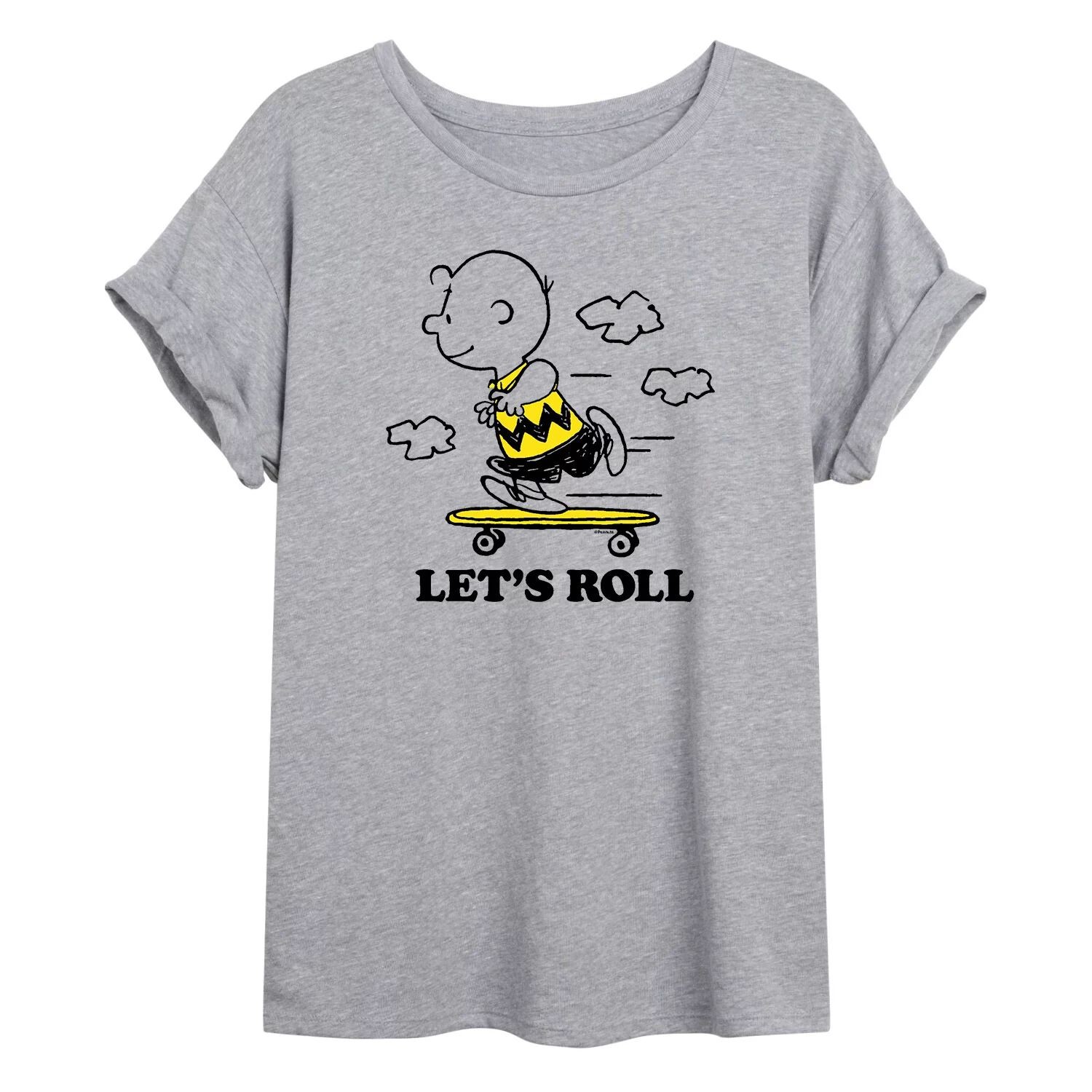 

Размерная футболка с рисунком Peanuts Charlie Brown для юниоров Licensed Character