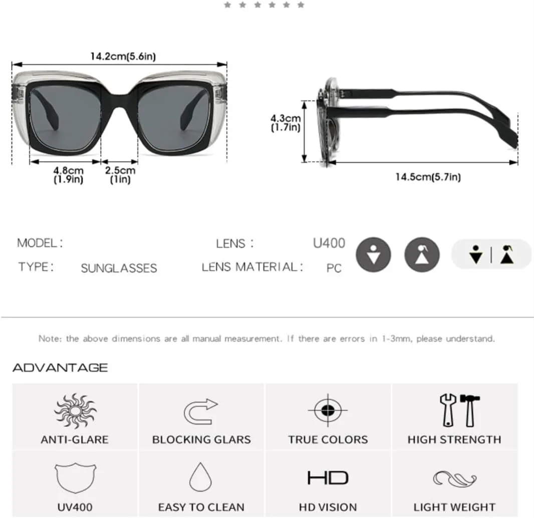 

Панк-солнцезащитные очки для женщин и мужчин, ретро-градиентные, с защитой от УФ-излучения UV400, модные (зеленый леопардовый принт) TVTBBVV, Greenleopard