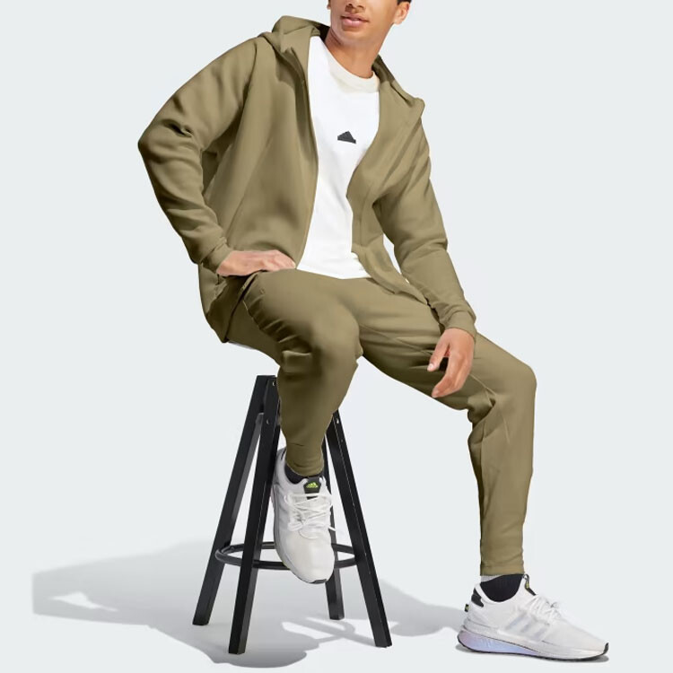 Куртка ZNE мужская оливково-зеленая Adidas, оливково-зеленый — фото 4