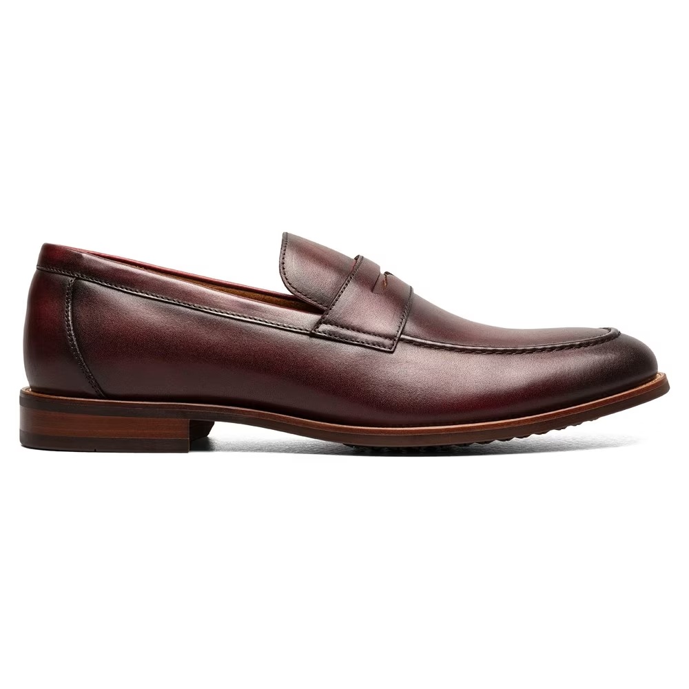 Мокасины Florsheim с мокасинным носком и карманом для монеты, burgundy — фото 2