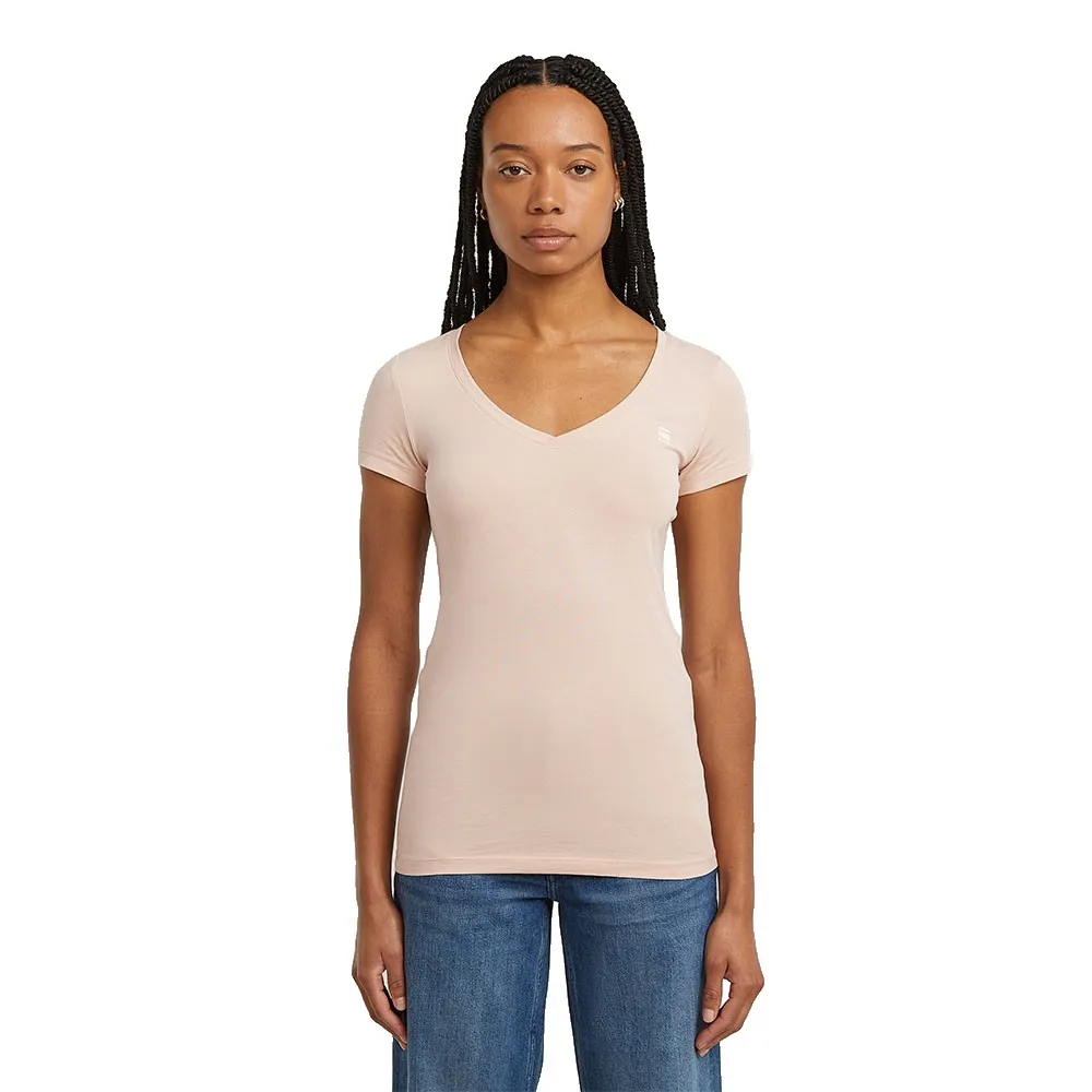 

Футболка G-Star Base short sleeve v neck, розовый