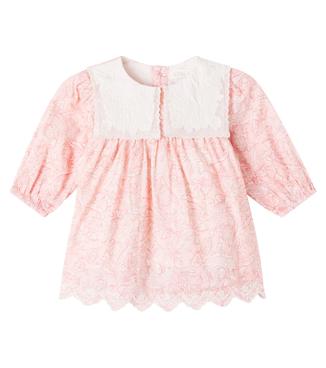 

Платье Baby Arinola из хлопка с кружевной отделкой Louise Misha, Pink Mountain Avens