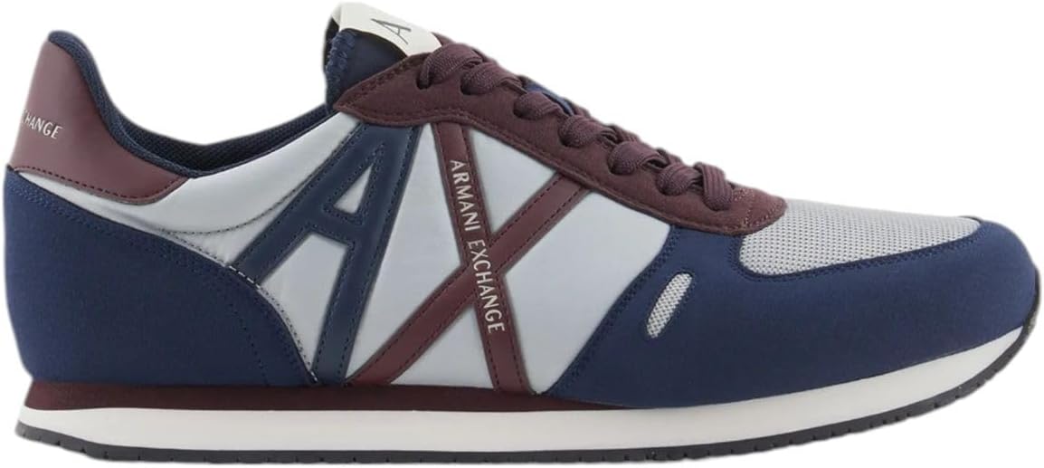 Мужские кроссовки Armani Exchange Retro Rio, синий/серый/темно-синий/светло-серый — фото 2