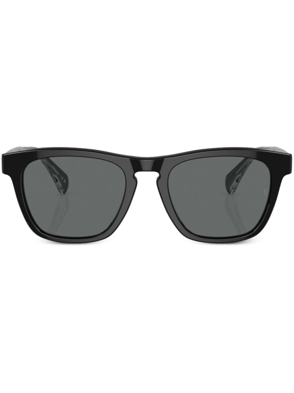 

Солнцезащитные очки R-3 трапециевидной формы Oliver Peoples, черный