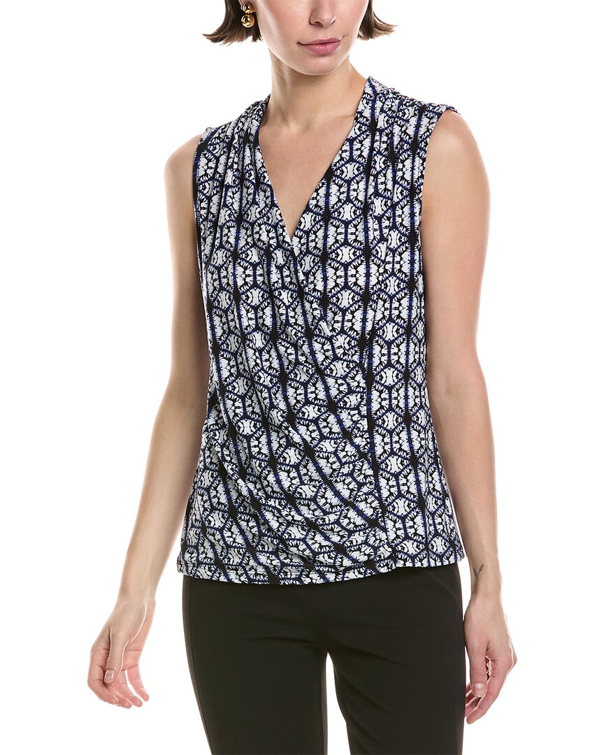 

Блузка Anne Klein со сборками и сюрплиссом Anne Klein, синий