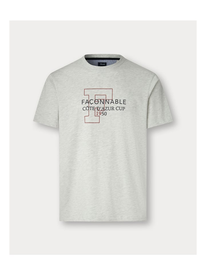 

Футболка с принтом FAçONNABLE серого цвета Faconnable, Серый, Футболка с принтом FAçONNABLE серого цвета Faconnable