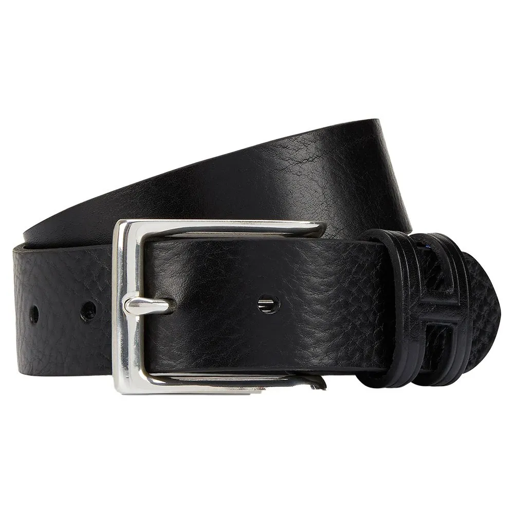 

Ремень Hackett Tack Stitch H Keeper leather, черный