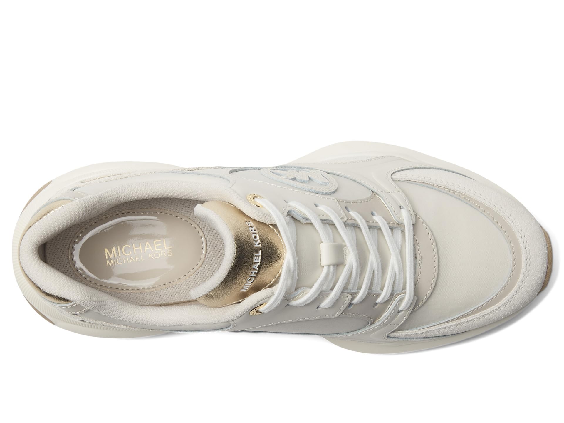 Туфли MICHAEL Michael Kors Zuma Trainer, цвет Pale Gold Multi — фото 2
