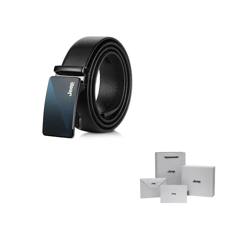 

Ремень мужской из спилка Cow Split Leather, 35 см Jeep, черный