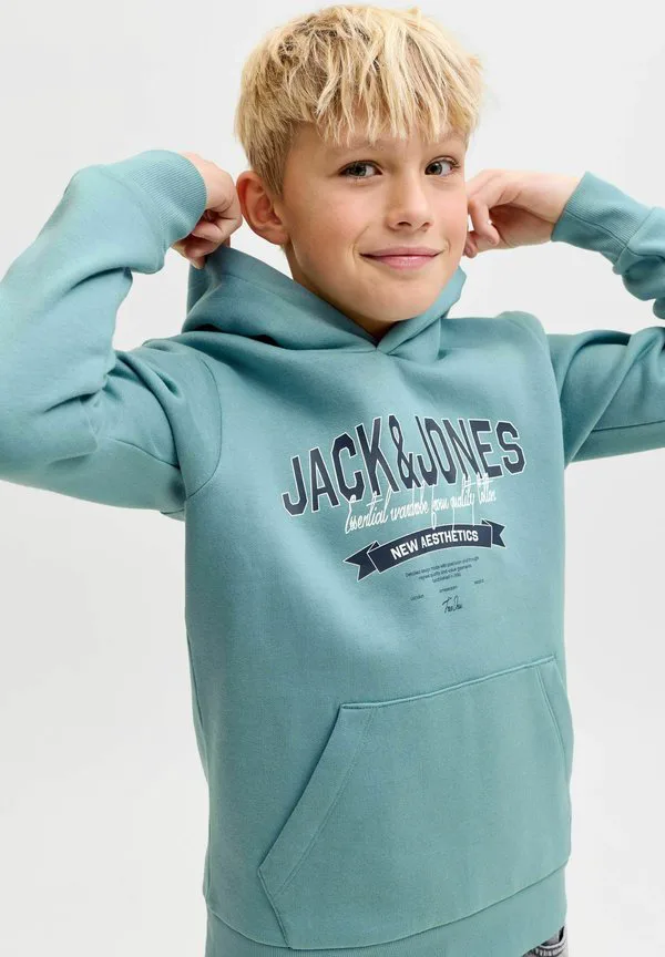 Детская толстовка Jack & Jones Junior, Mineral Blue — фото 4