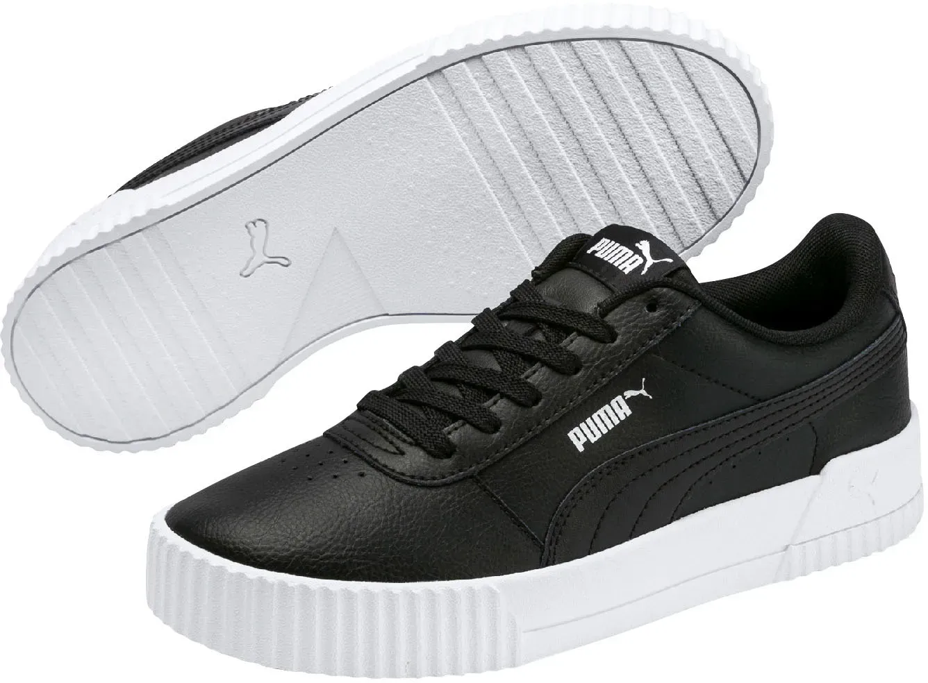 Кроссовки PUMA "CARINA L", цвет Puma Black- Puma White- Puma Silver — фото 2