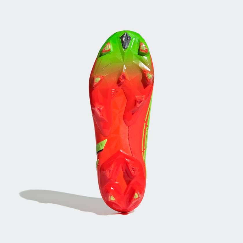 Футбольные бутсы Adidas Predator 18.4 FxG для мальчиков, красный/зеленый — фото 3