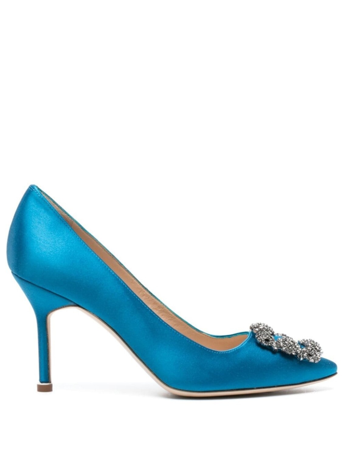 

Manolo Blahnik туфли Hangisi 90 с кристаллами, синий
