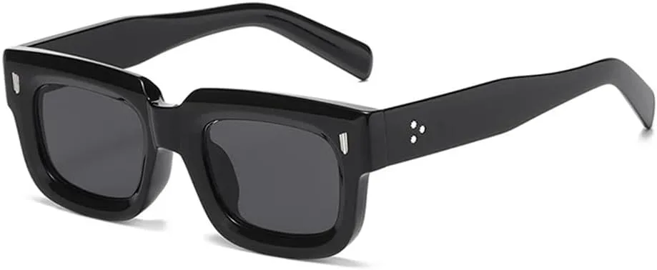 

Солнцезащитные очки UV400 с заклепками, прозрачные линзы в стиле панк, для женщин и мужчин, для бега и занятий спортом на открытом воздухе UYPTK, Black Grey