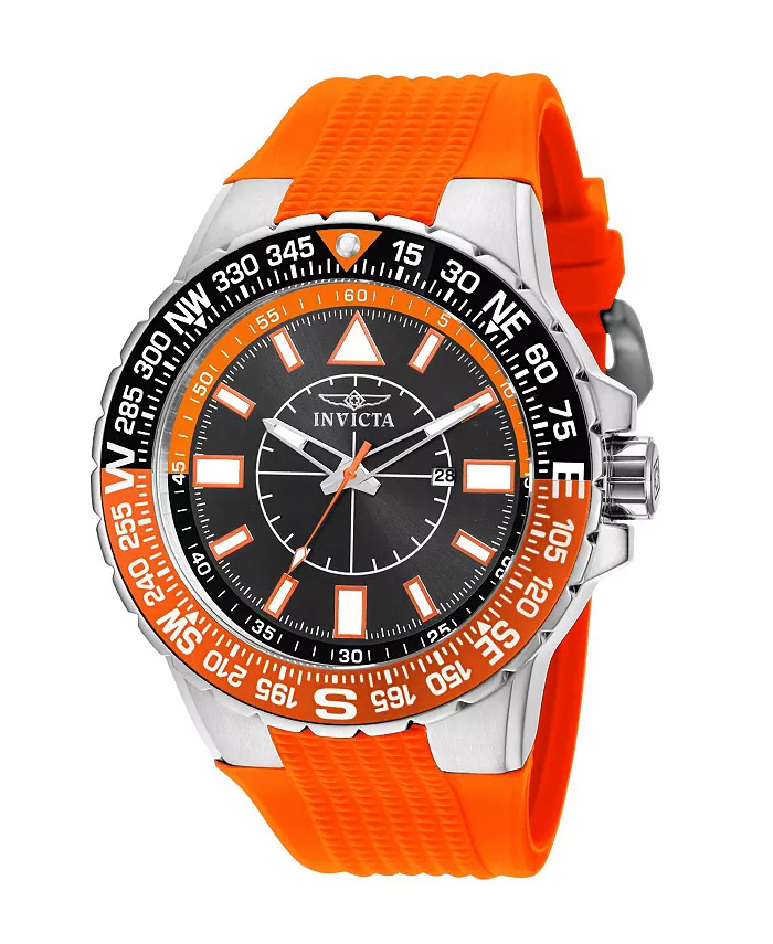 

Мужские часы Aviator Quartz 3 Hand Black Dial 19268 Invicta, черный