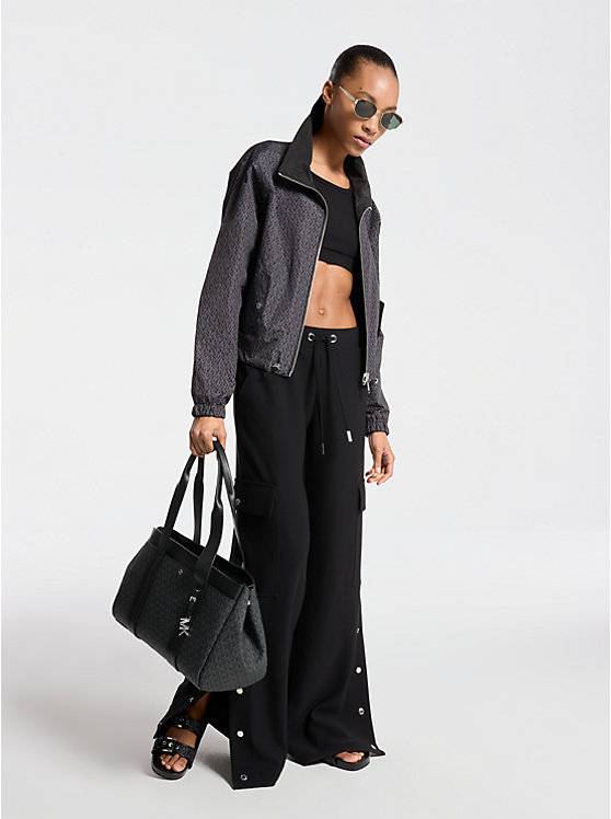 

Двусторонняя куртка с фирменным логотипом Michael Kors, серый
