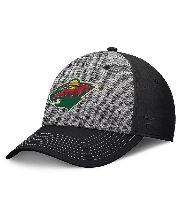

Мужская серо-черная кепка Minnesota Wild Fundamental Top Shelf 2-Tone Flex Fanatics
