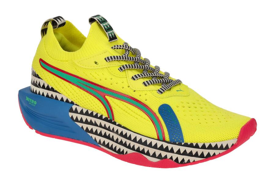 Кроссовки Puma PWR XX NITRO LUXE LEMLEM, жёлтые, женские, спортивные, 379040