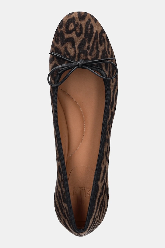 Замшевые балетки Leopardo arabica suede 544 Billi Bi, коричневый — фото 4