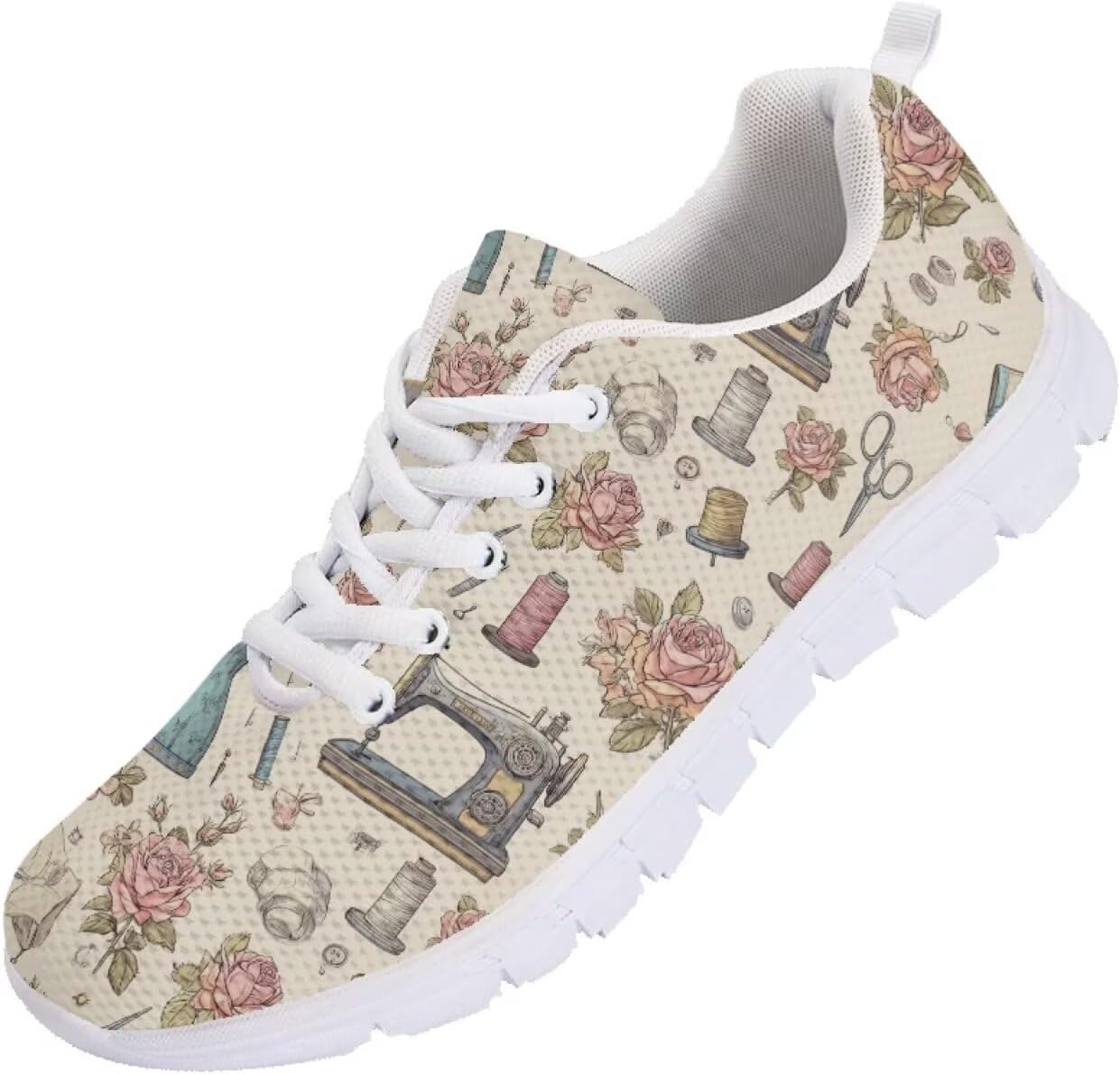 

Кроссовки для бега мужские Funnydude Funny Print, осенние легкие дышащие сетчатые, повседневные кроссовки 2025, Cartoon Sewing Machine