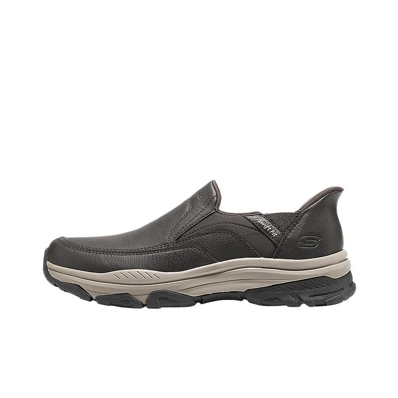 

Мужские повседневные низкие кроссовки для улицы, серые Skechers, Gray