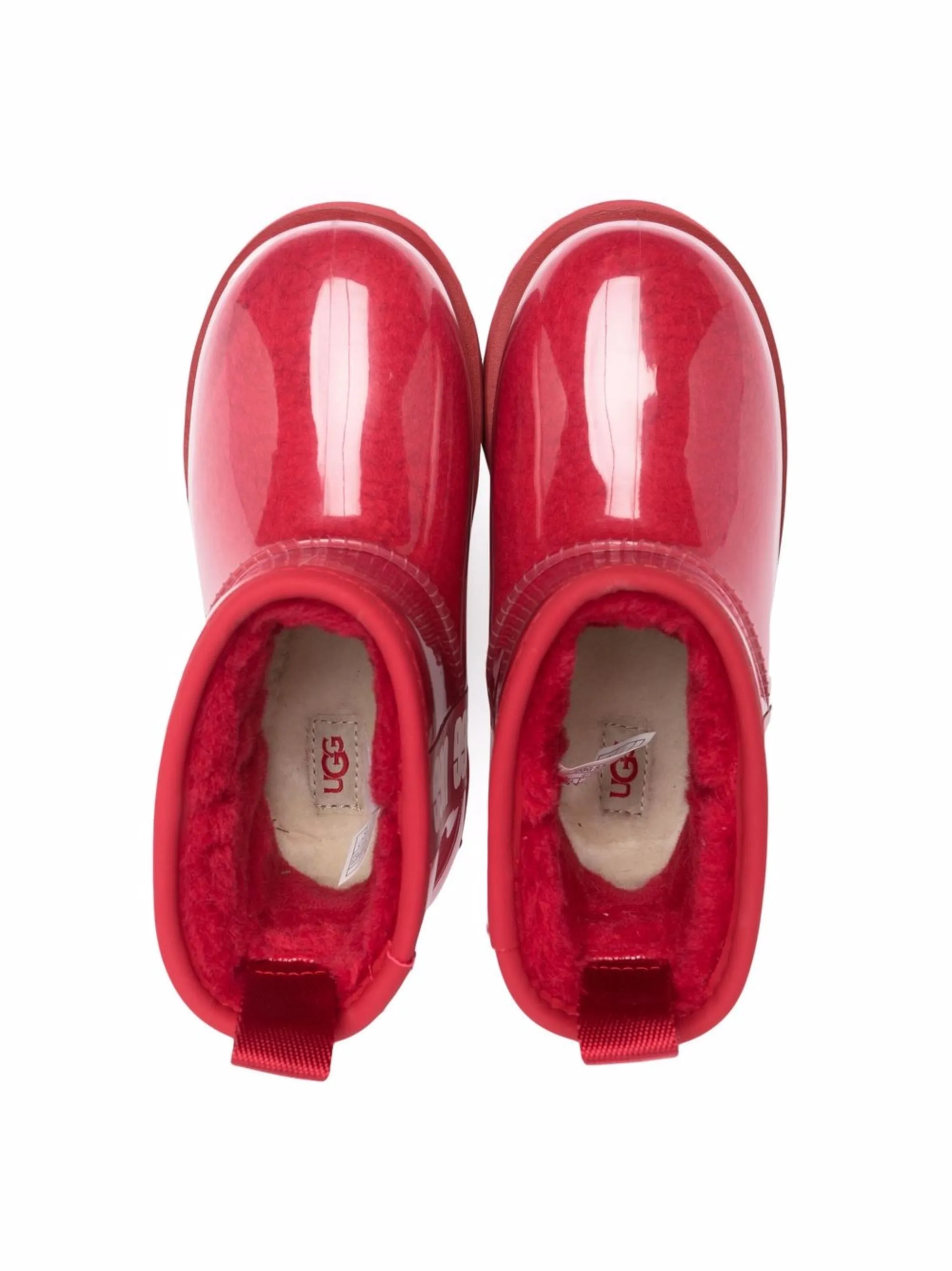 Угги Mini Classic Clear Ugg Kids, красный — фото 3