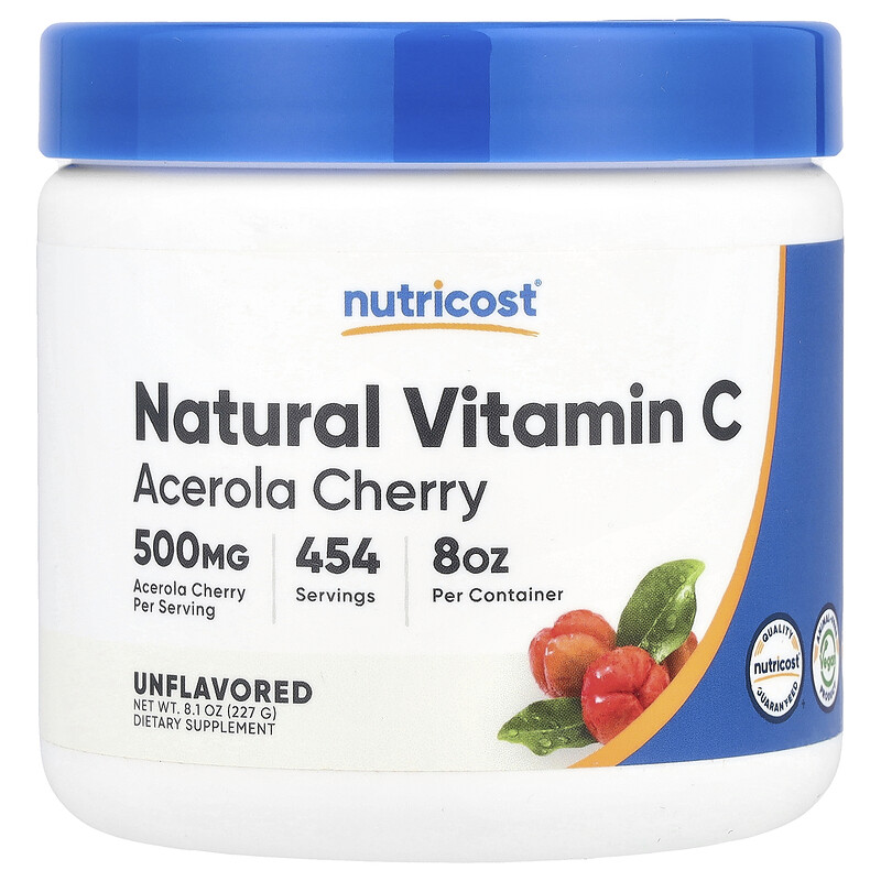

Nutricost, Натуральный витамин C, без добавок, 227 г (8,1 унции)