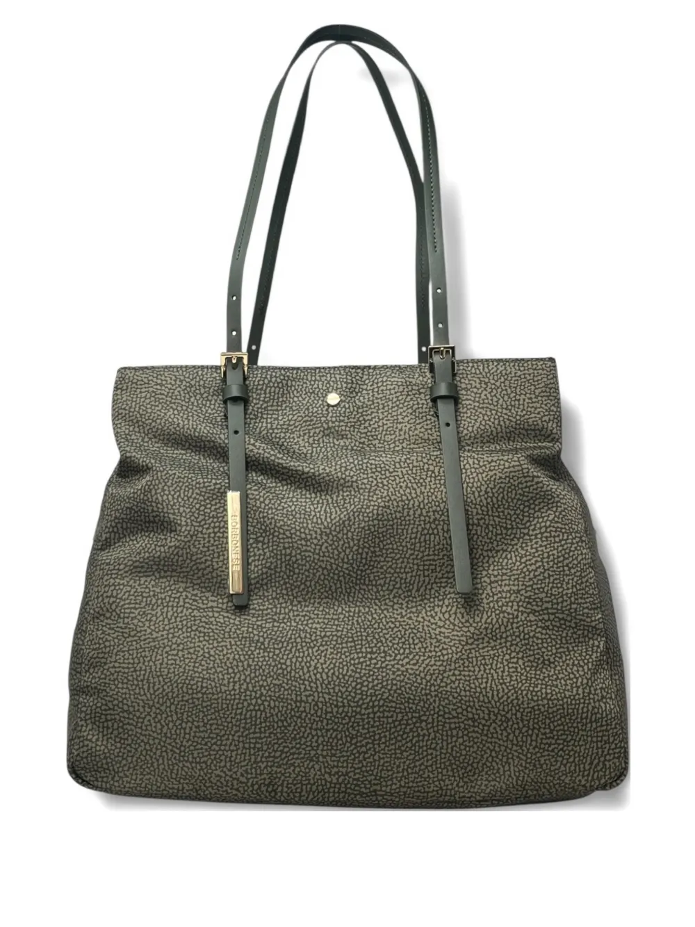 

Сумка-тоут с абстрактным принтом Borbonese, зеленый