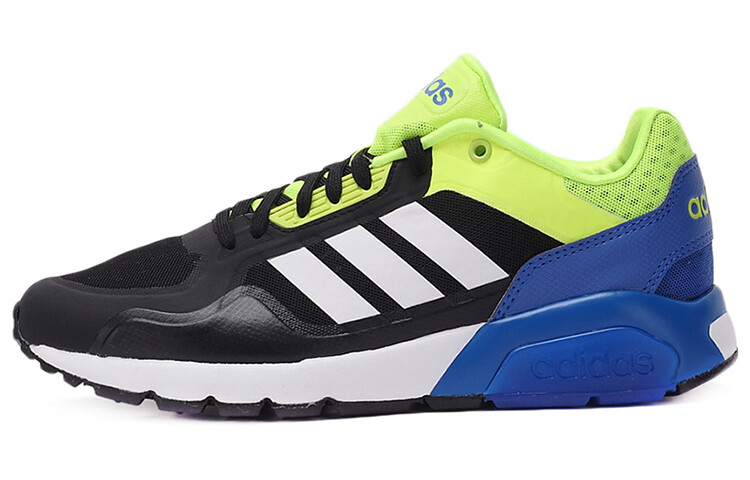 

Кроссовки для бега Run9tis мужские с низким верхом, черные/синие/желтые Adidas Neo