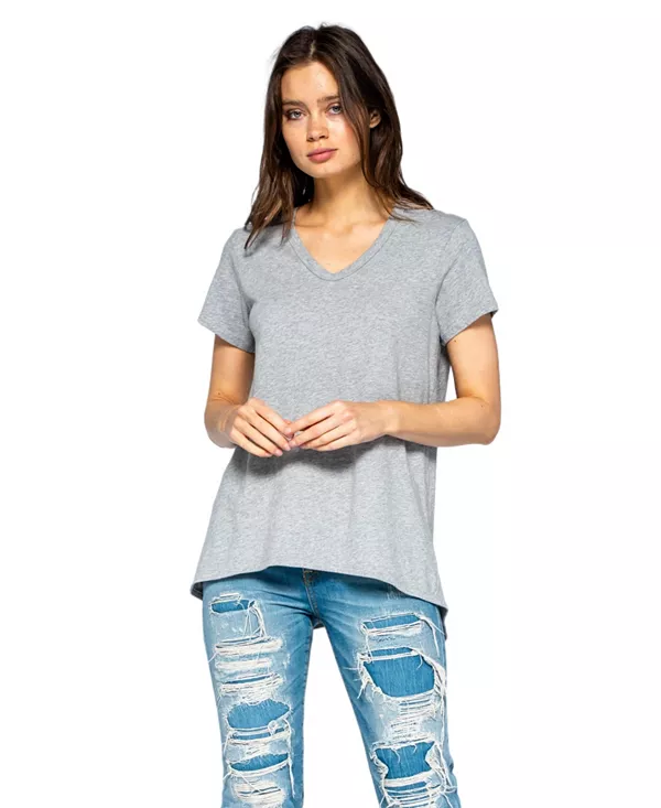 

Футболка-Бойфренд с коротким рукавом, укороченная. Wilt Clothing, серый