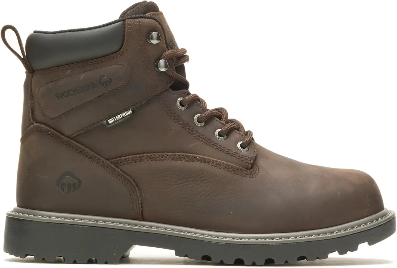 Мужские рабочие ботинки Wolverine Floorhand Met Guard Wellington, строительные ботинки, кофейный
