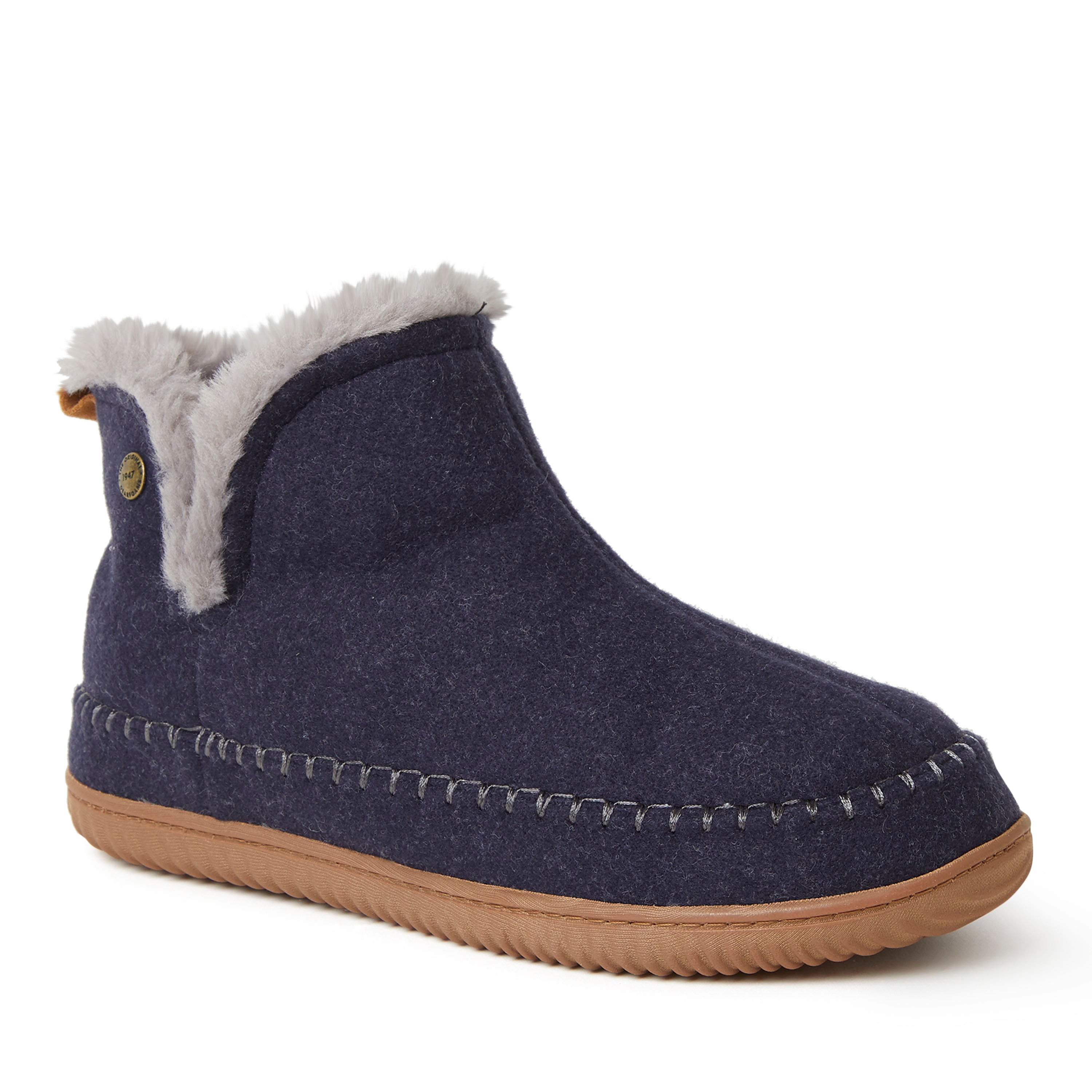 

Мужские тапочки Alpine от Dearfoams Brixen Bootie, цвет Navy Heather