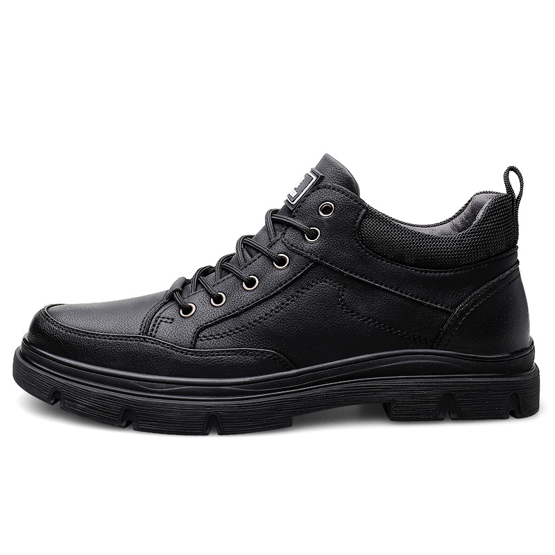

Мужская повседневная обувь средней высоты Mulinsen, Black[Leather Shoe Size: Athletic Shoes 41 = Size 40 In This Model]