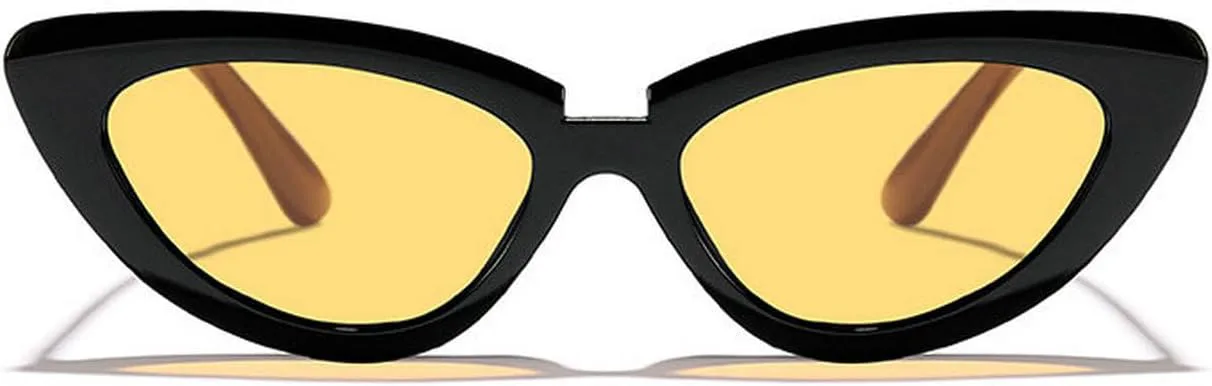 

Laureles Классические винтажные черные солнцезащитные очки цвета шампанского для мужчин, модные маленькие солнцезащитные очки «кошачий глаз» для женщин, C4